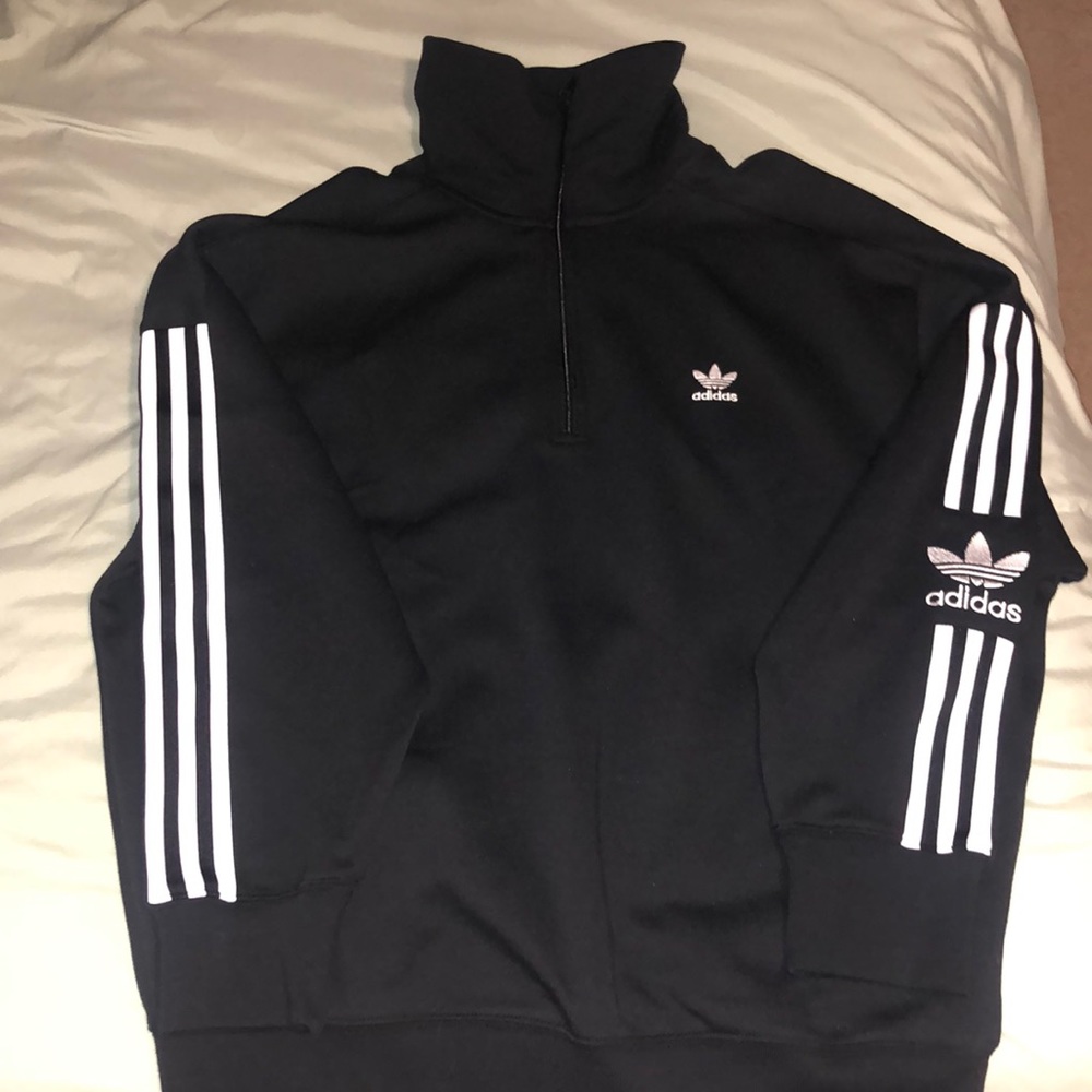 Adidas, L, Black and White